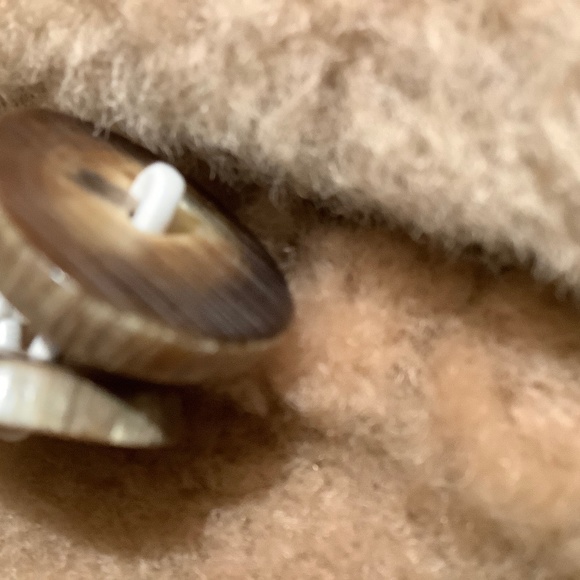 REAL SHEEPSKIN Coat UNISEX GIRLS /BOYS GIRLS  5-6 Y ,UK  made,switch buttons - Picture 11 of 15